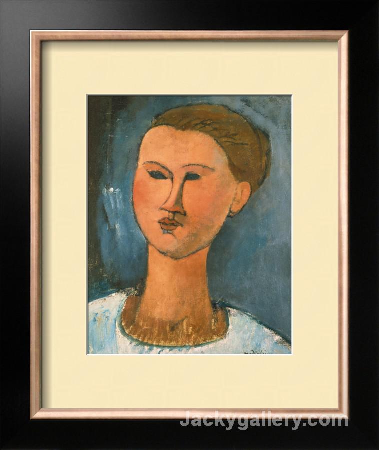 Head of a Woman by Amedeo Modigliani paintings reproduction